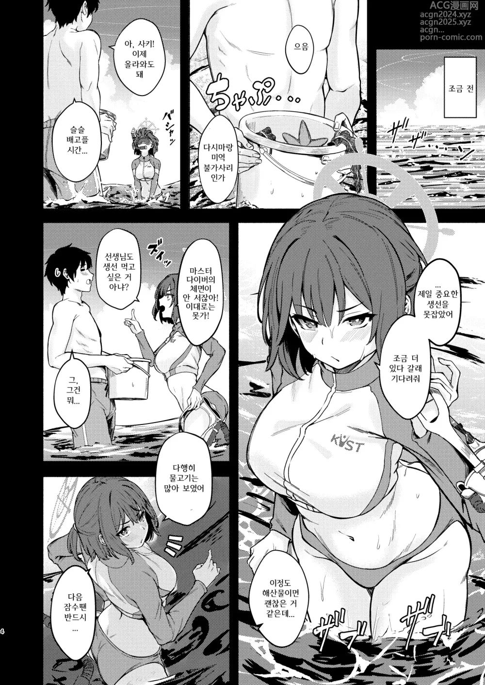 Page 4 of doujinshi 사키와 여름 땀 가득한 은밀 작전!