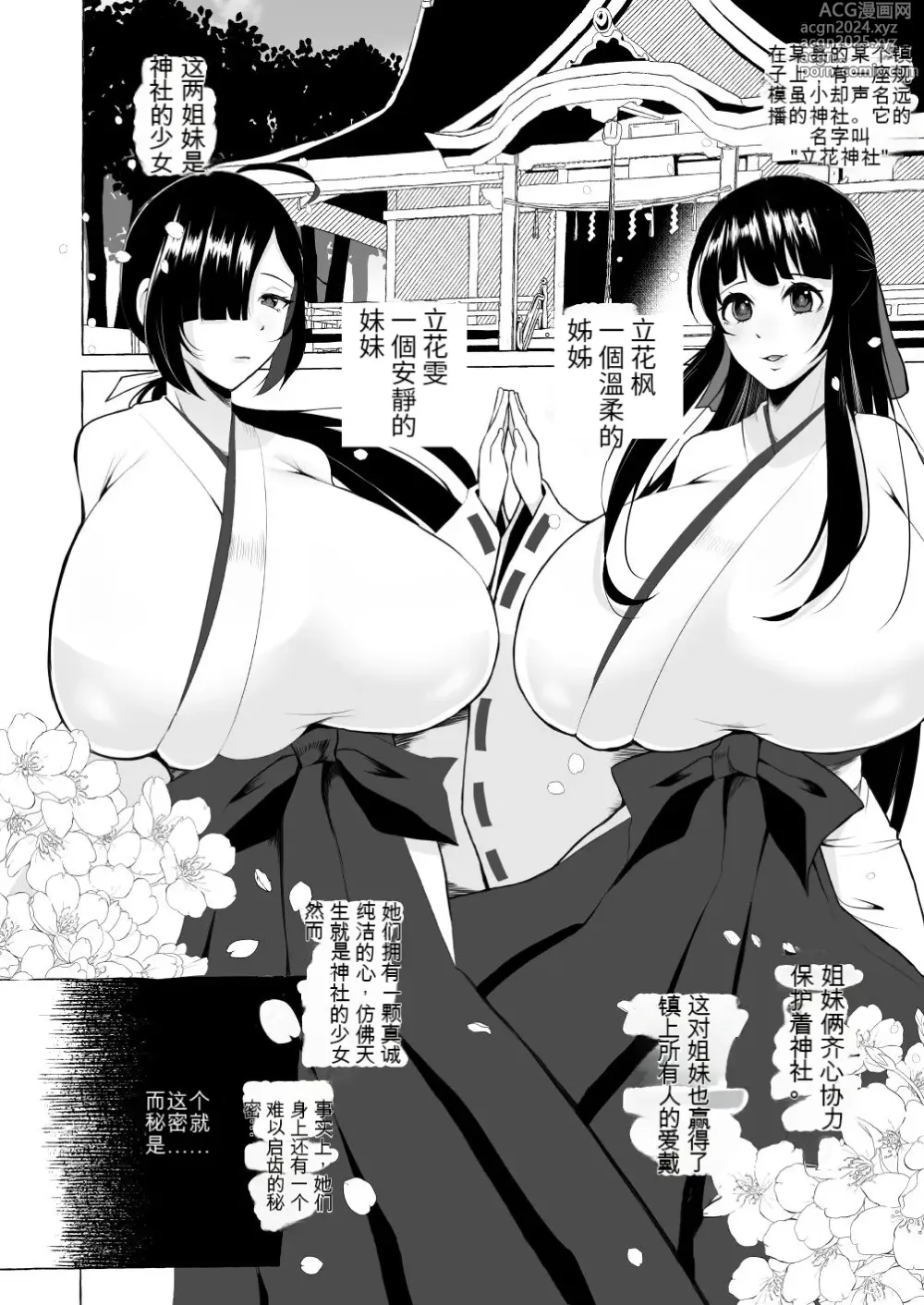 Page 4 of doujinshi 沉迷於變態手淫的淫蕩神社巫女姐妹