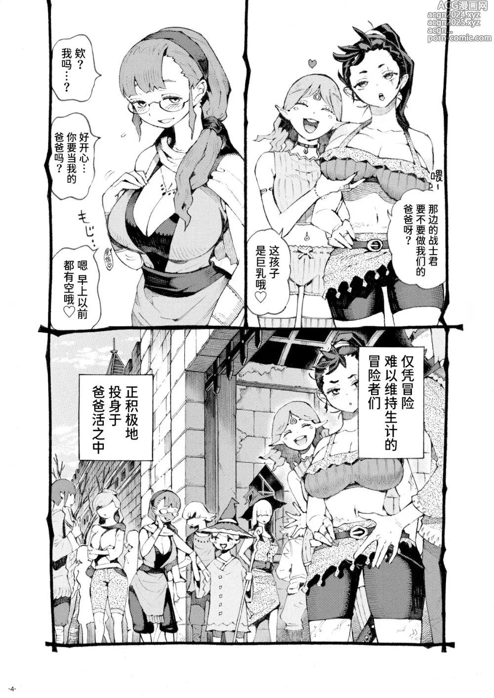 Page 4 of doujinshi Majutsushi Papakatsuchuu 2 + InCha Majutsushi ni Jiangshi no Kakkou o Sasetara Mechakucha Hakadotta Hanashi