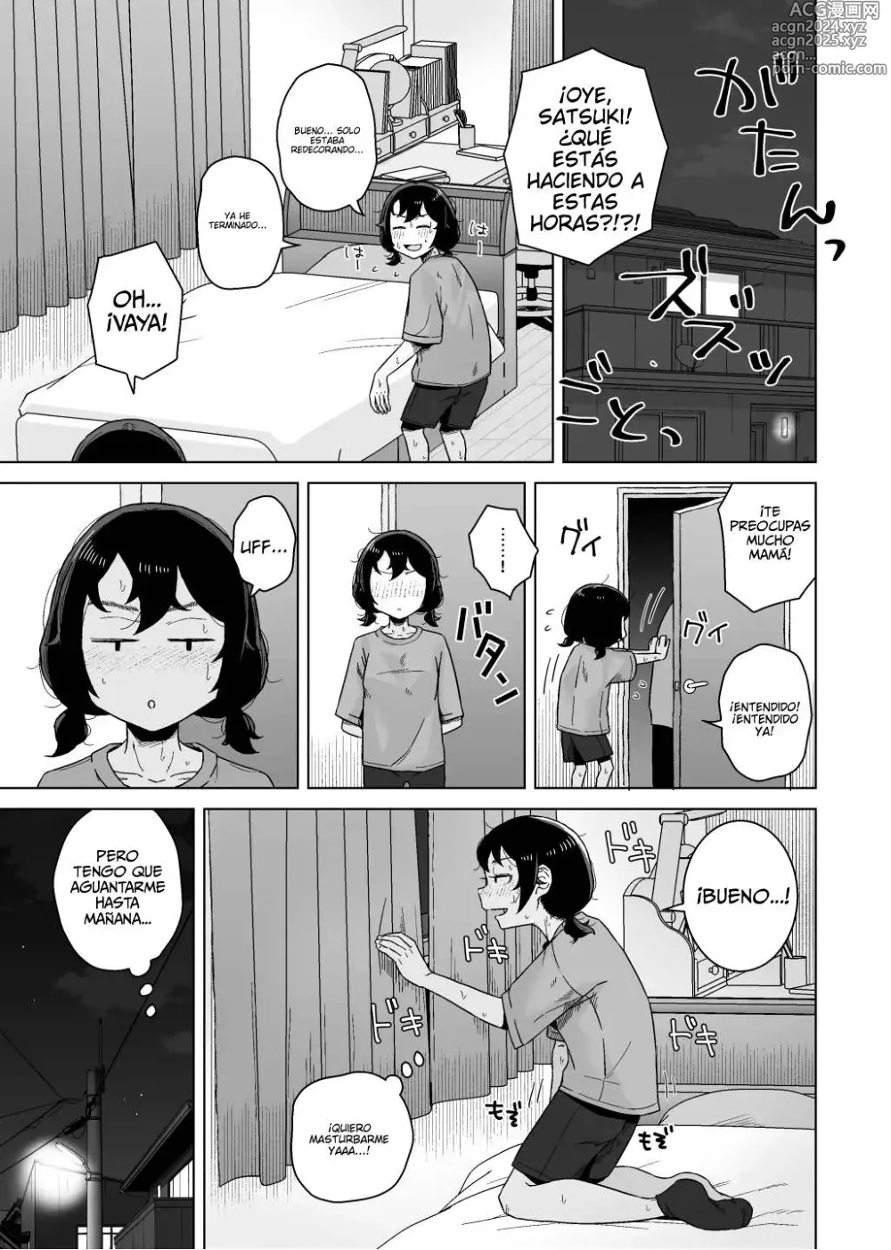 Page 24 of doujinshi Una chica autocrítica y adicta a la masturbación observa a un chico masturbarse.