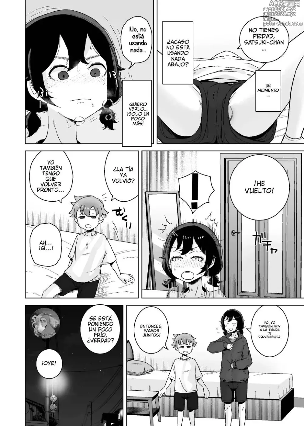 Page 8 of doujinshi Una chica autocrítica y adicta a la masturbación observa a un chico masturbarse.