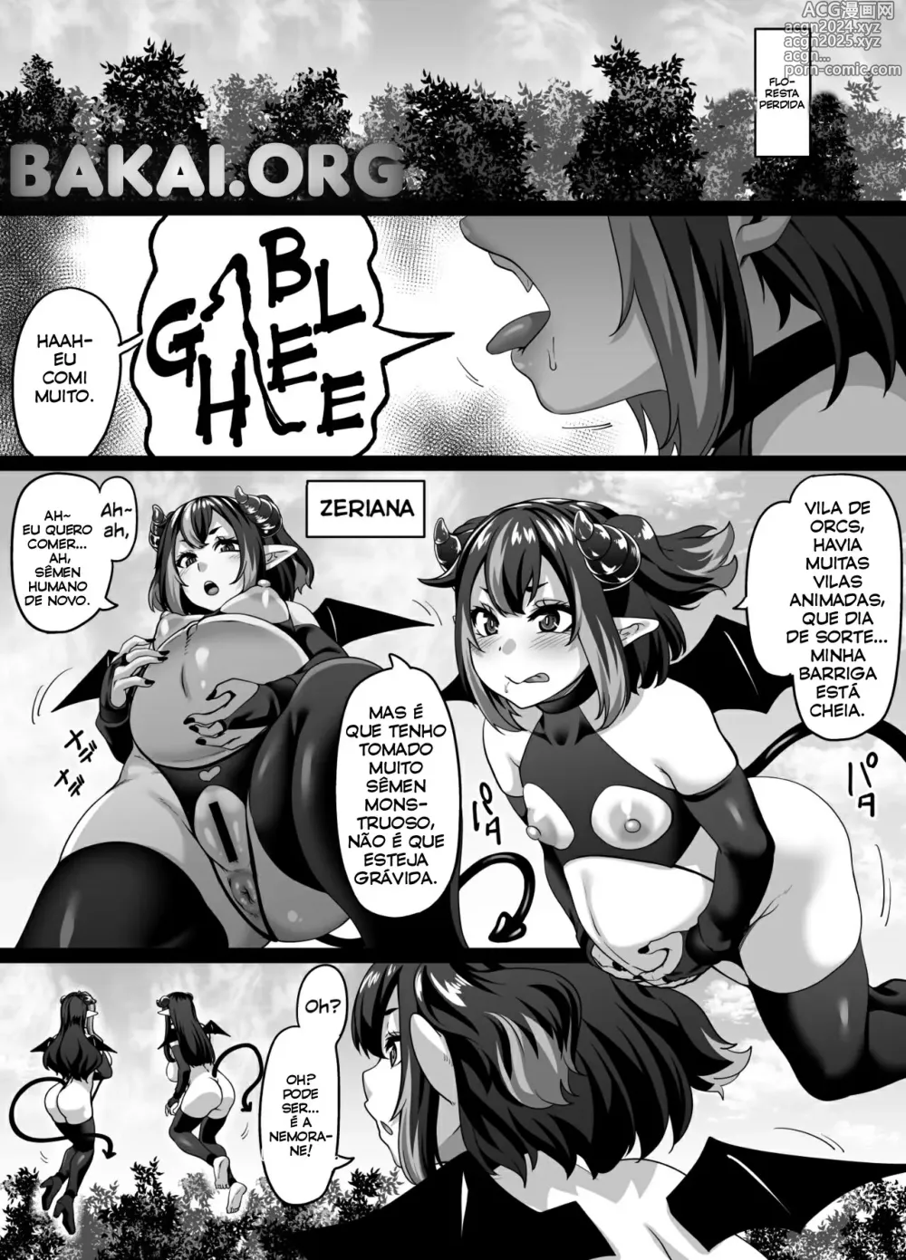 Page 2 of doujinshi Ueta Succubus Ikka wa Seiheki o Kojirasete Iru