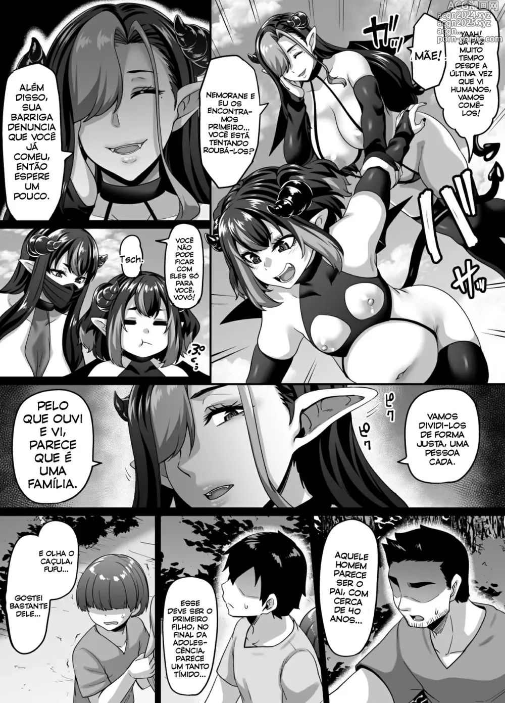 Page 4 of doujinshi Ueta Succubus Ikka wa Seiheki o Kojirasete Iru