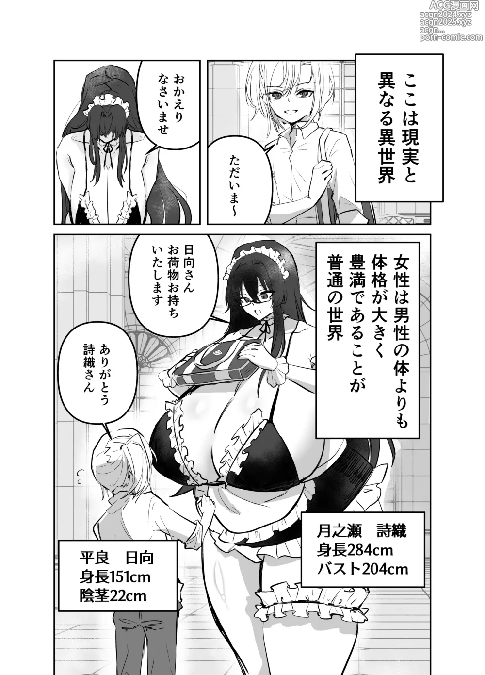 Page 2 of doujinshi Dekakute Ecchi na Sekaisen ~Shiori Hinata Hen~