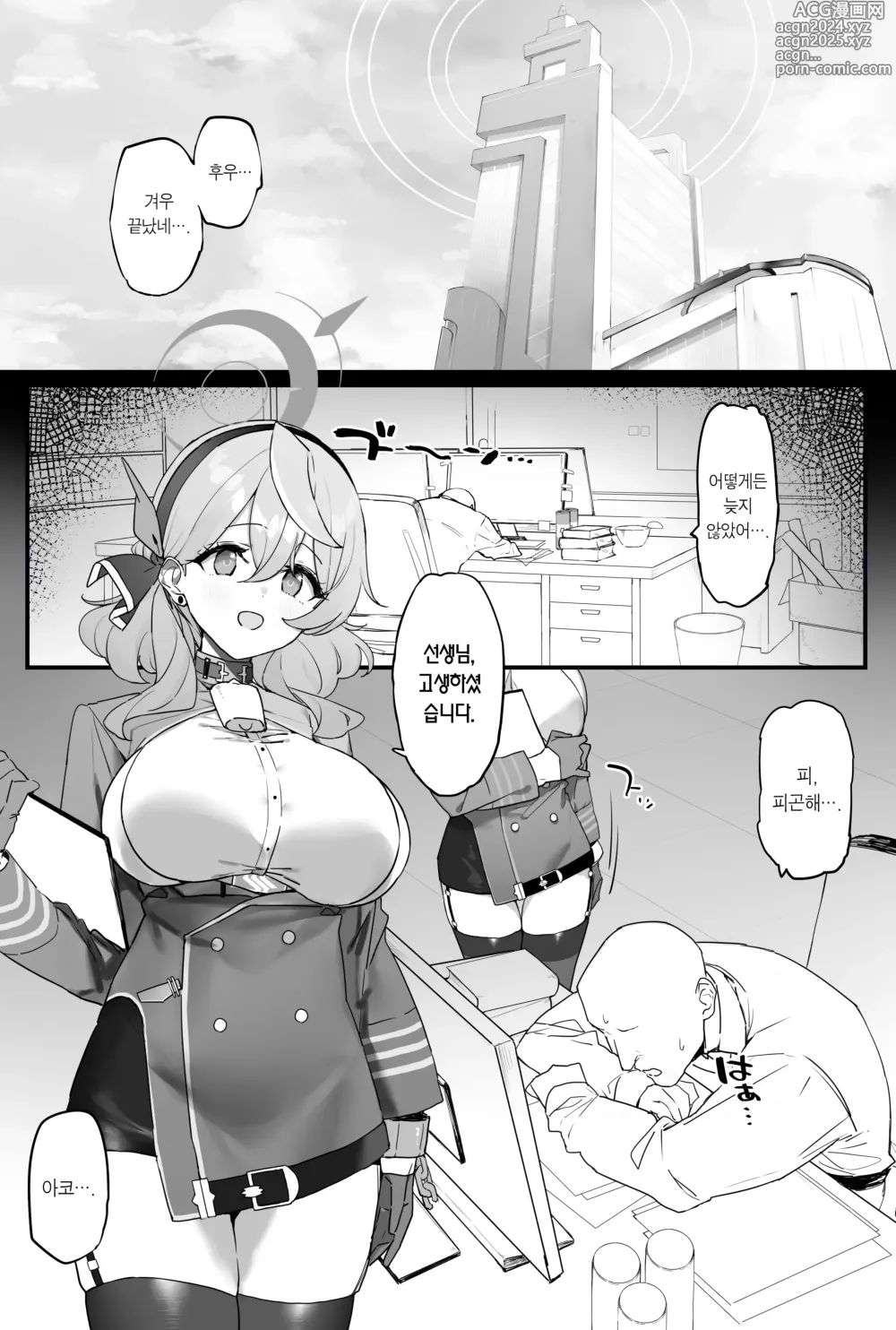 Page 2 of doujinshi 아코랑 알콩달콩 노는 만화