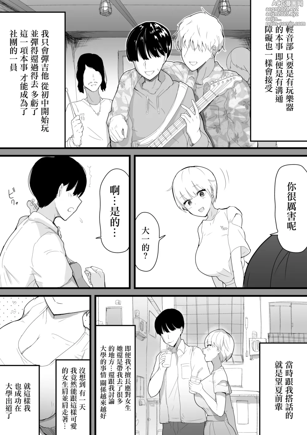 Page 4 of doujinshi Dekachichi Senpai, Pottode no Ikemen Otoko (Haiyuu) ni Assari NTR