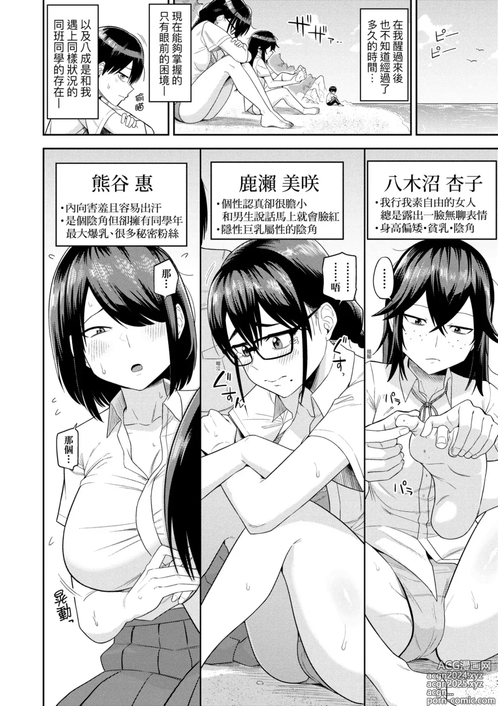 Page 7 of manga Mujintou de, SEX ni Kyoumi Shinshin na Dosukebe InCha Joshi-tachi to Harem Life (decensored)