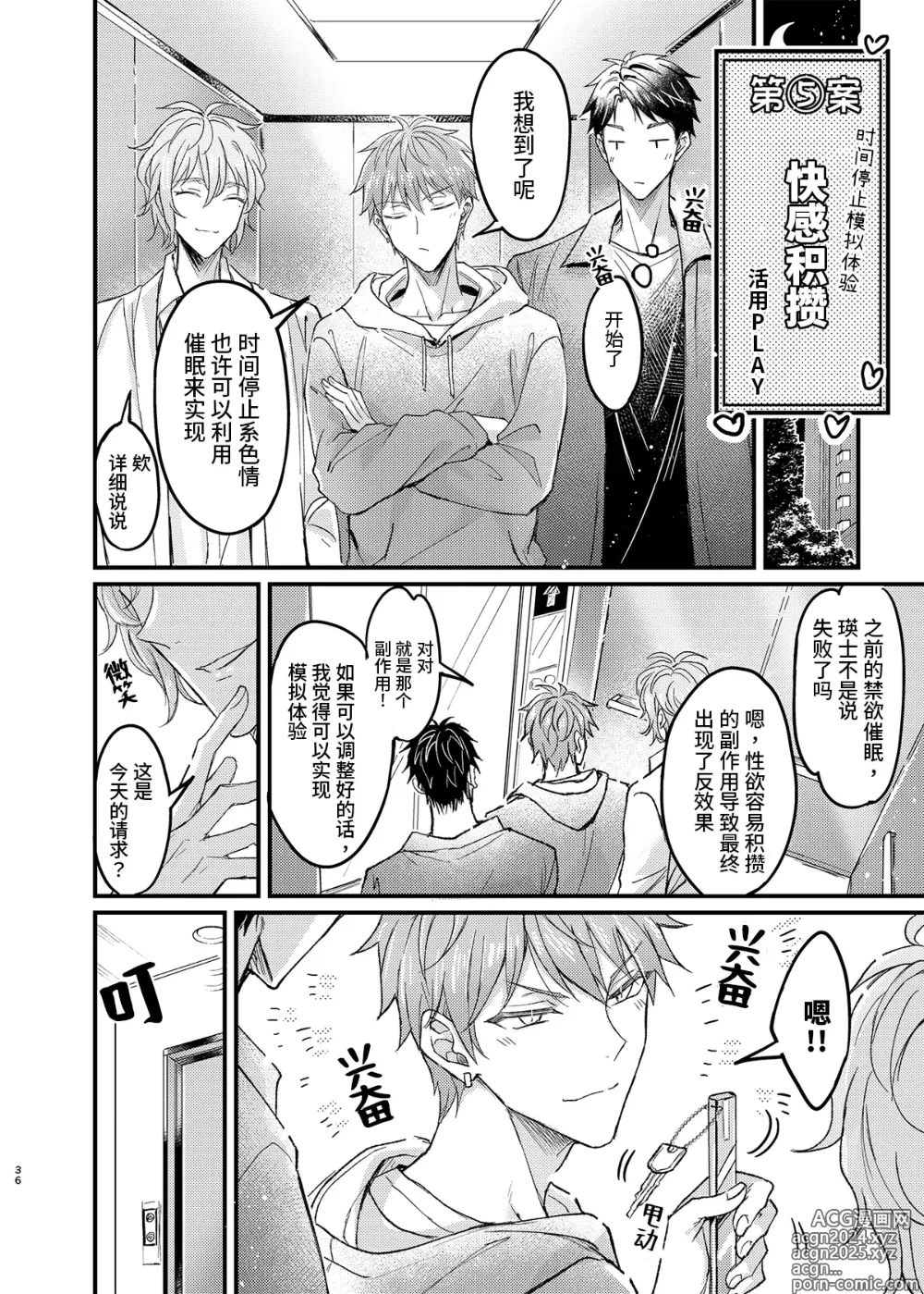 Page 35 of doujinshi 关于童年玩伴的恋人提议利用色情催◯的PLAY这件事(2)在强制禁欲下暴走的副作用和快感积蓄活用篇