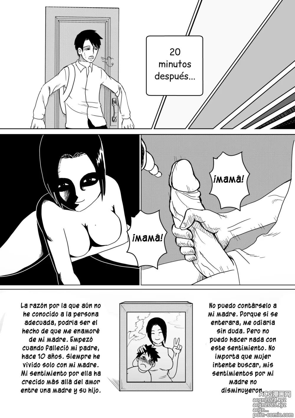 Page 4 of doujinshi Im in love with my mother - Prólogo