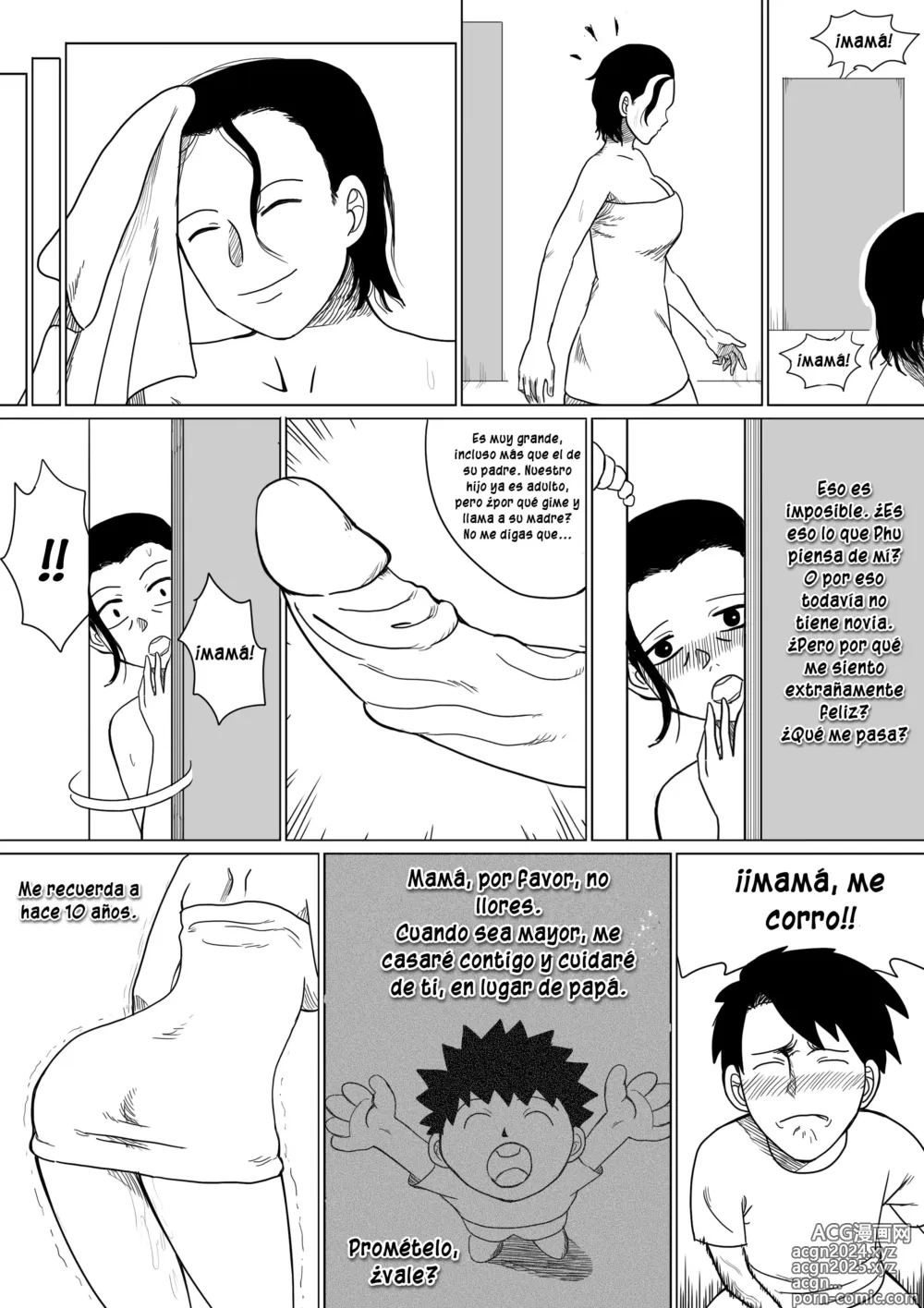 Page 5 of doujinshi Im in love with my mother - Prólogo