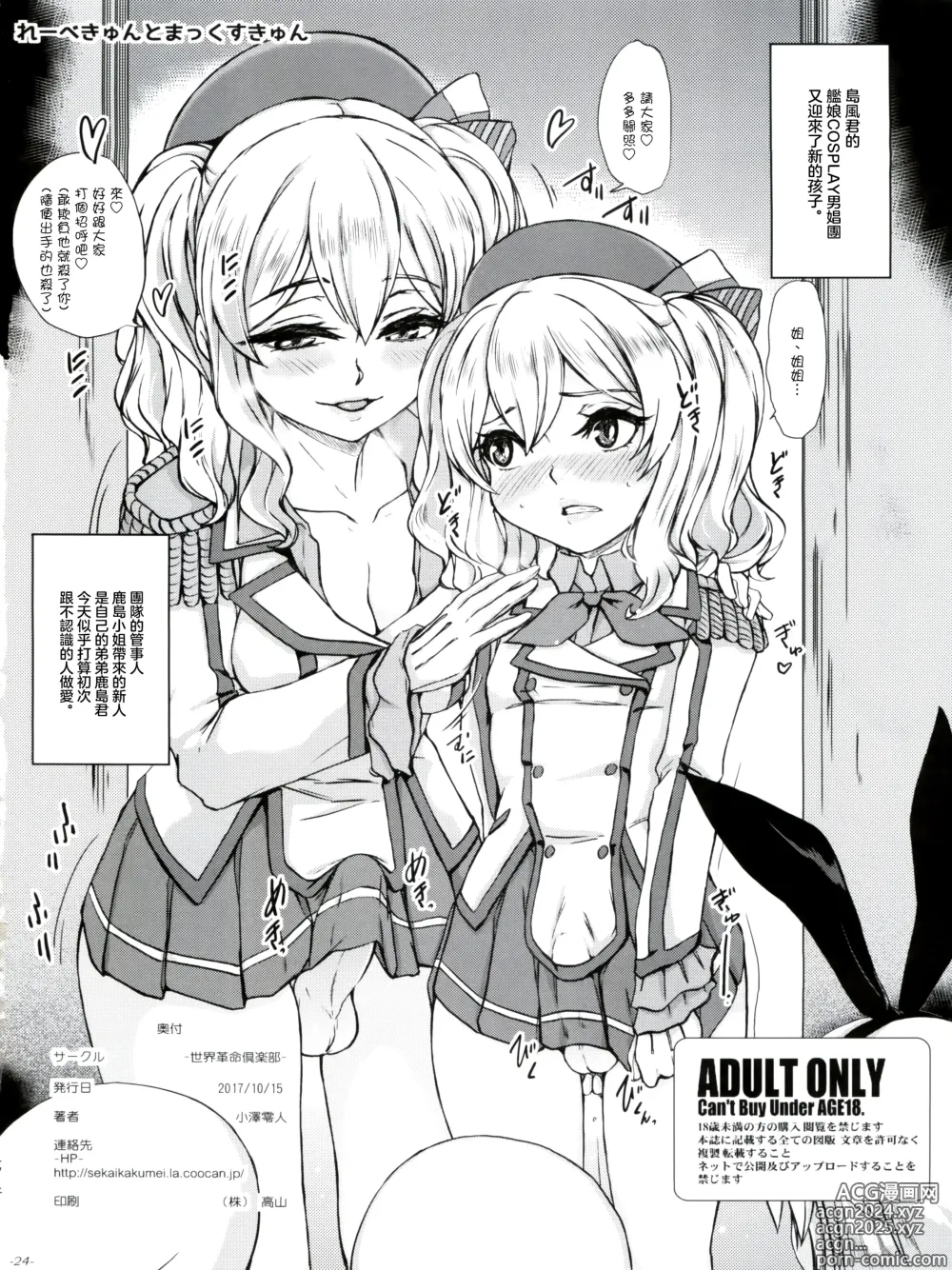 Page 26 of doujinshi Chincolle Kanmusu Cosplay Danshou Catalog