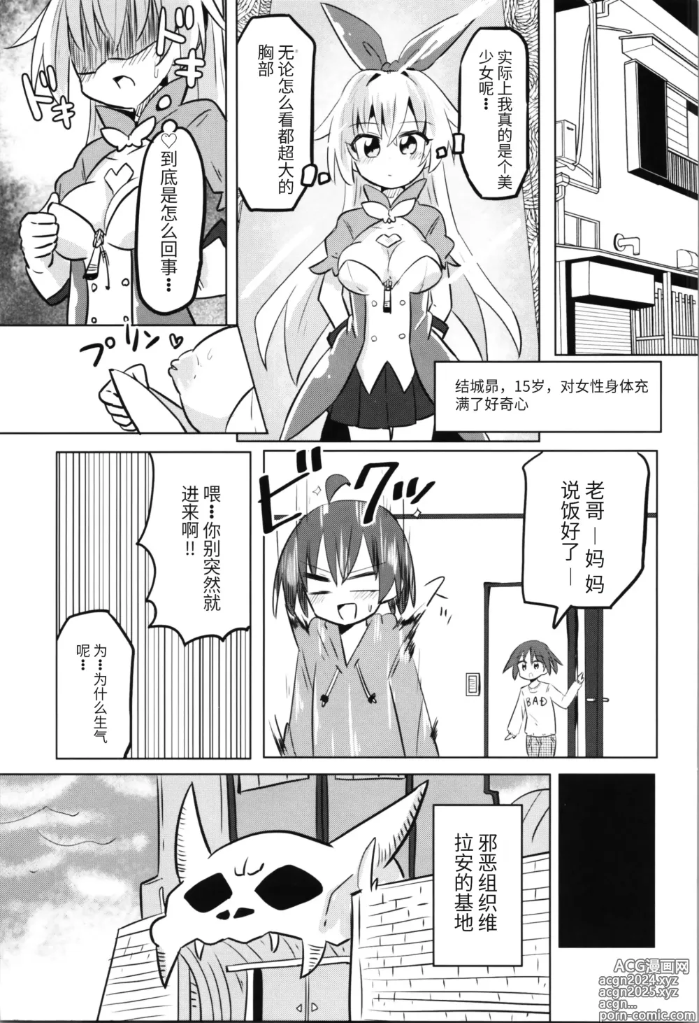 Page 13 of doujinshi TS Mahou Shoujo Pure Rabbit 1-3