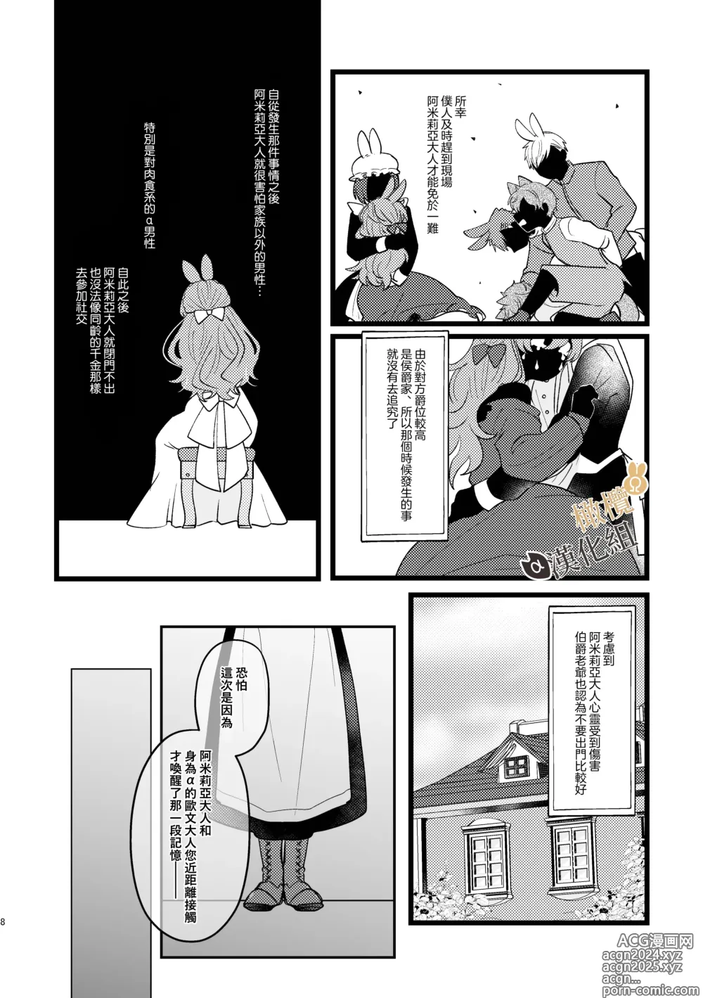 Page 8 of doujinshi Ω兔子小姐和ɑ狼少爷