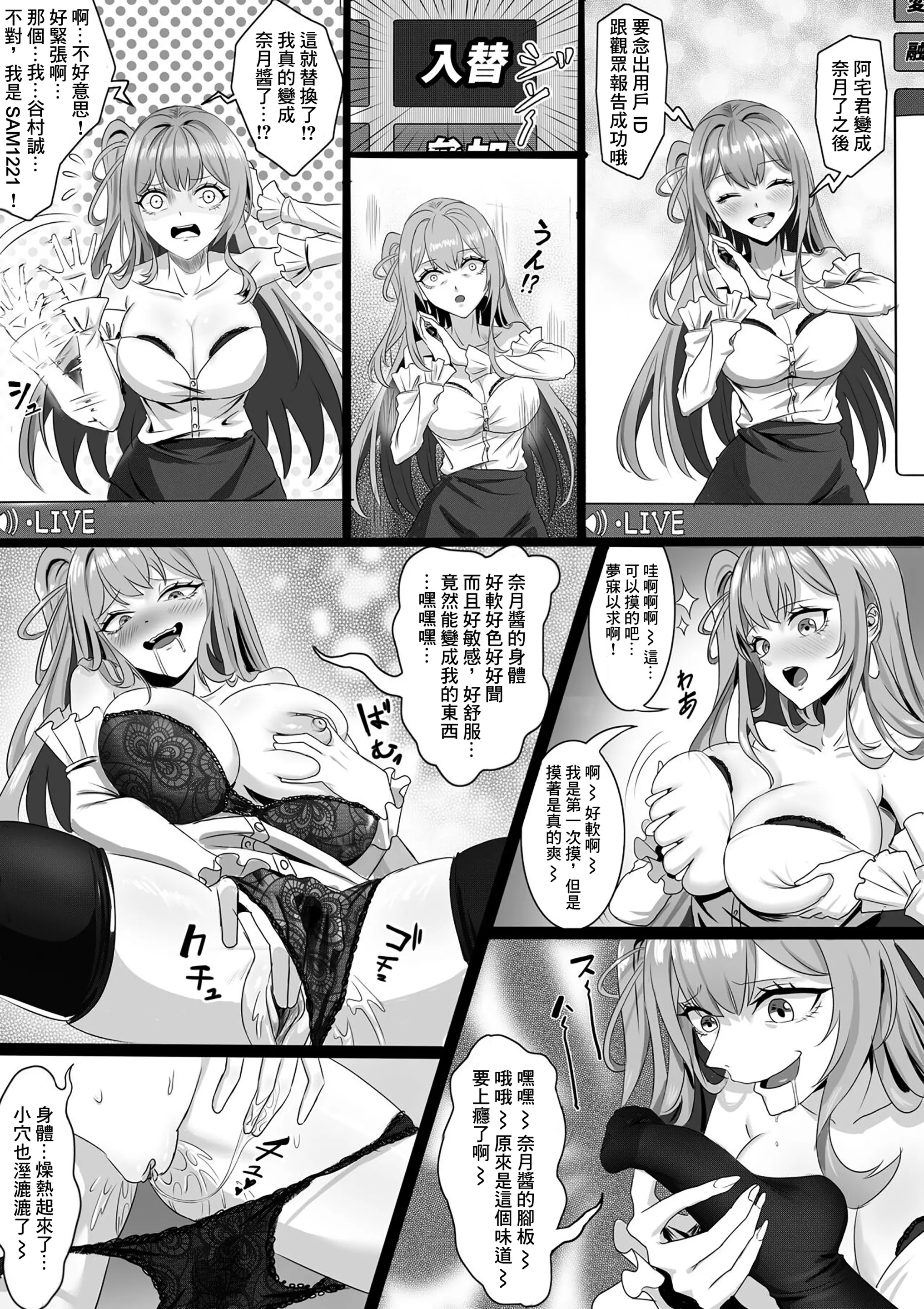 Page 2 of doujinshi TSF Haishin