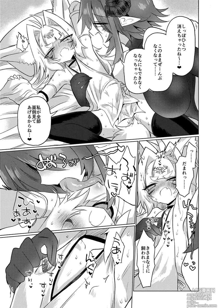 Page 22 of doujinshi Onna Inma kara Mitara Sennihyaku-sai Nante Wakazou dakara ne!!