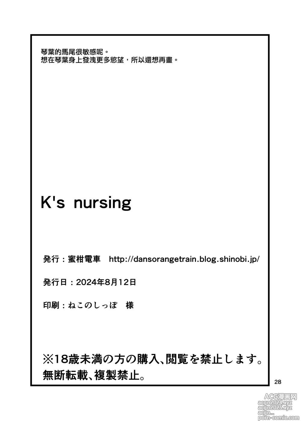 Page 30 of doujinshi Ks nursing