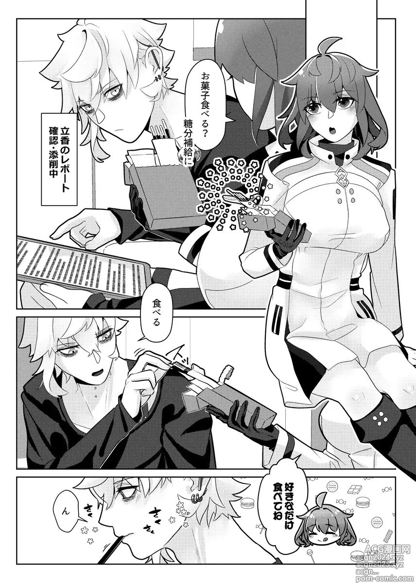 Page 2 of doujinshi Chokosutikkuoranjetto [sanpuru] kado guda ♀