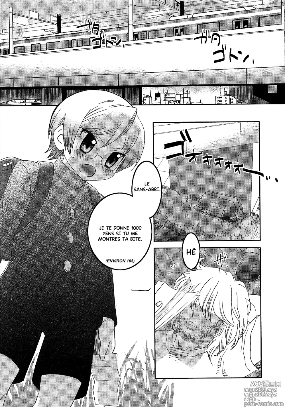 Page 1 of manga Sous le pont