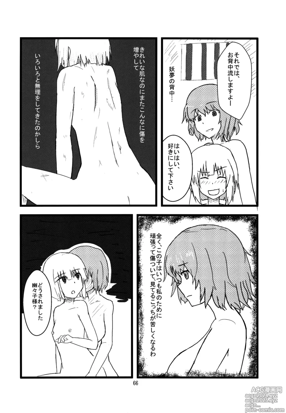 Page 65 of doujinshi Youmu ga Fudan Arienai Kurai Kawaigarareru Hon