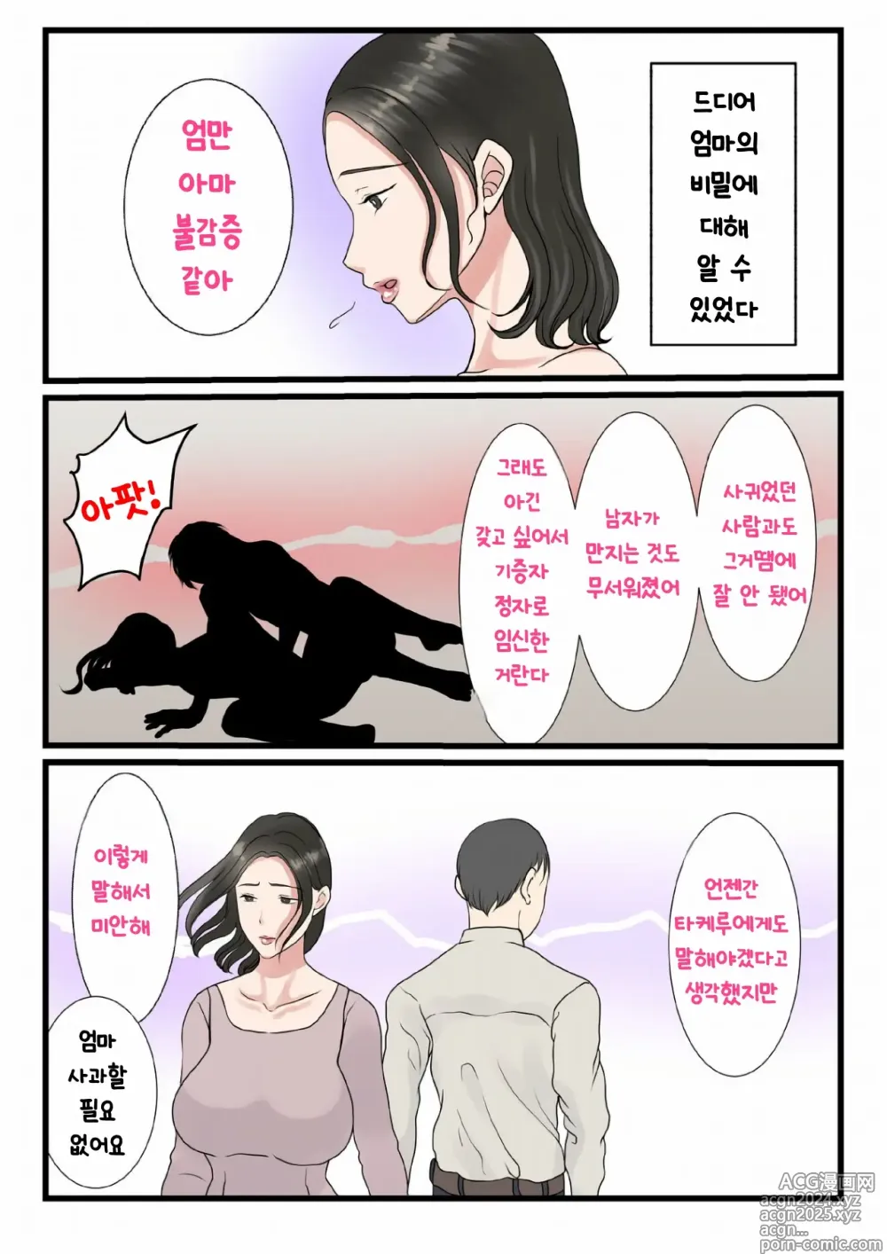 Page 13 of doujinshi Shojo no Haha wa Musuko ni Dakarete Ko o Haramu 처녀인 엄마는 아들에게 안겨 아이를 낳는다