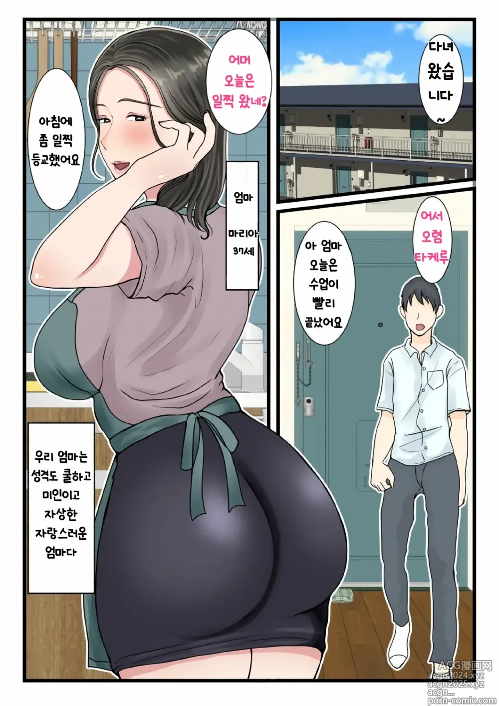 Page 3 of doujinshi Shojo no Haha wa Musuko ni Dakarete Ko o Haramu 처녀인 엄마는 아들에게 안겨 아이를 낳는다