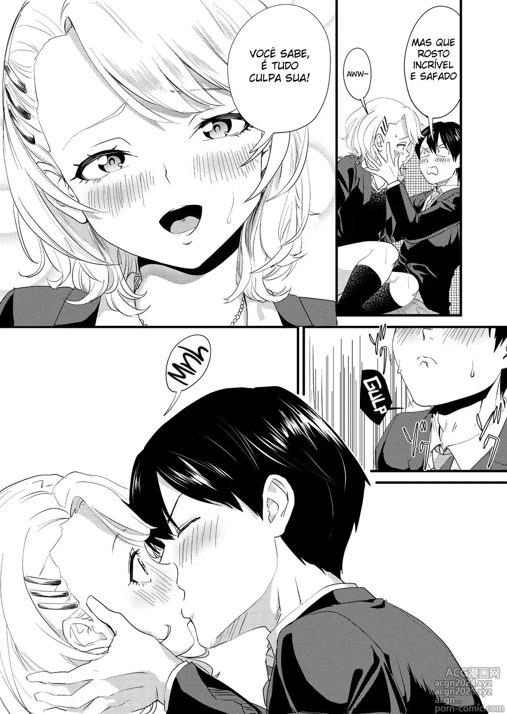 Page 27 of doujinshi A Garota Gyaru Está Gozando Dentro do Ônibus