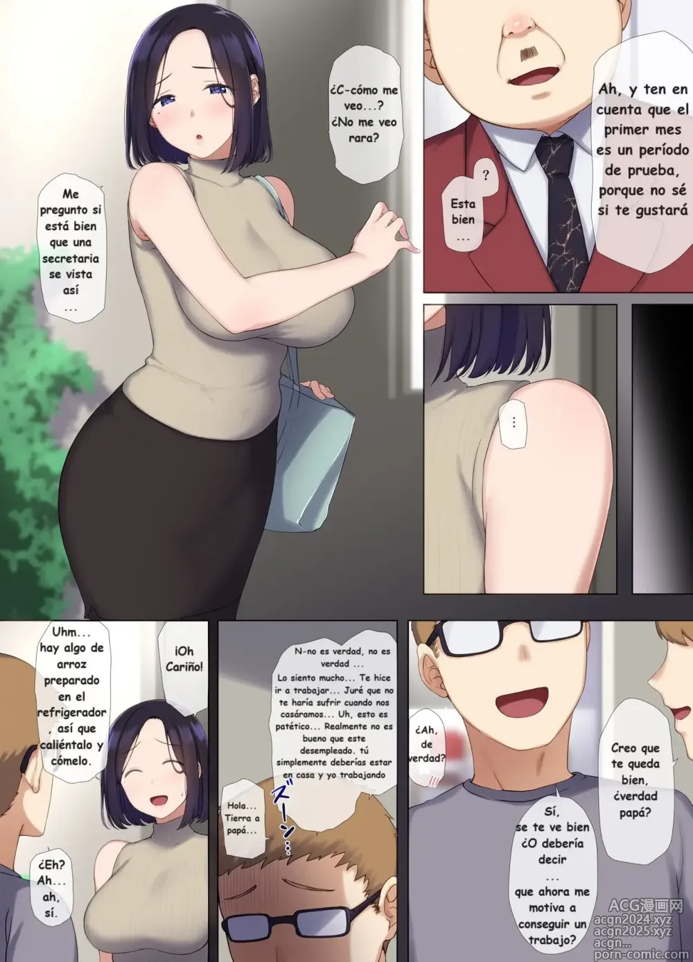 Page 6 of doujinshi El Trabajo de una Oficinista Casada es Servir como un Urinario del Cuidado Sexual para el Hijo del Presidente