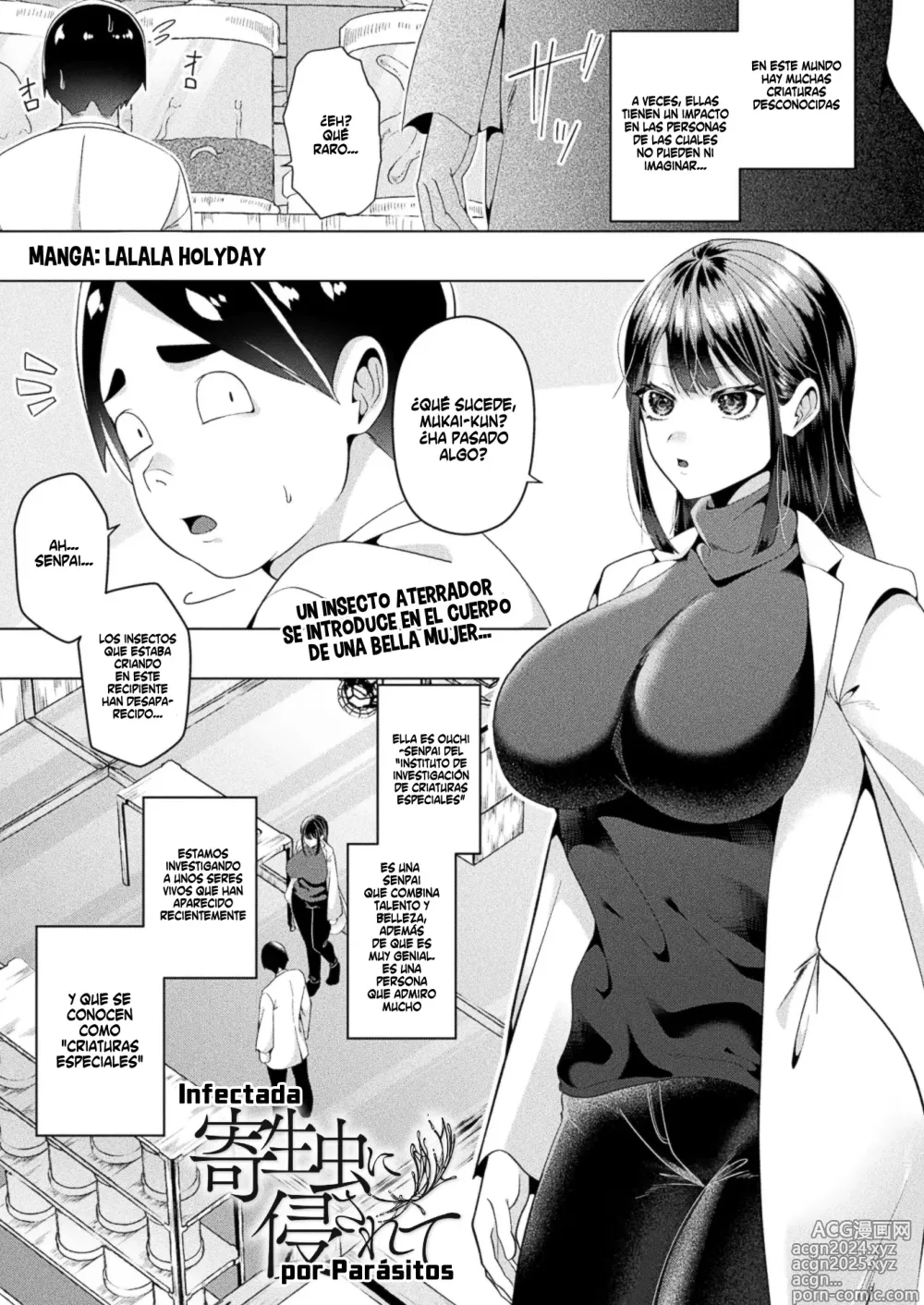 Page 1 of manga Kiseichu ni Okasarete - Infectada por Parásitos