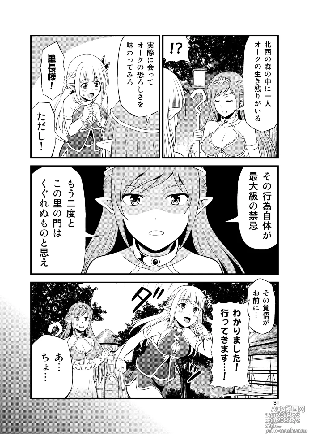 Page 30 of doujinshi Hentai Elf to Majime Orc Doujin Ban Soushuuhen - A crazy elf and a serious orc