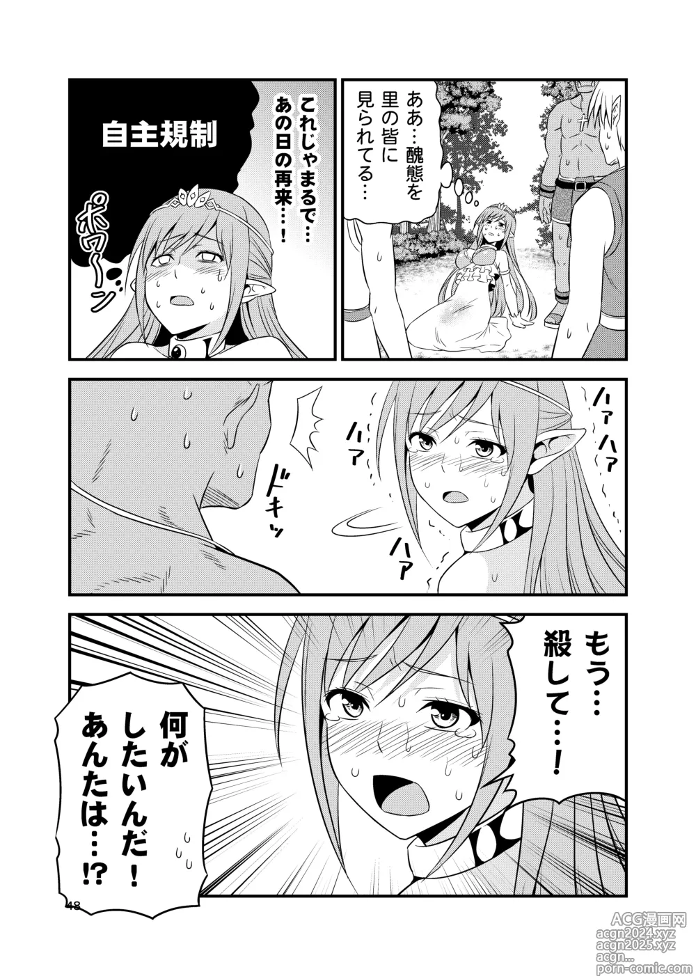 Page 47 of doujinshi Hentai Elf to Majime Orc Doujin Ban Soushuuhen - A crazy elf and a serious orc