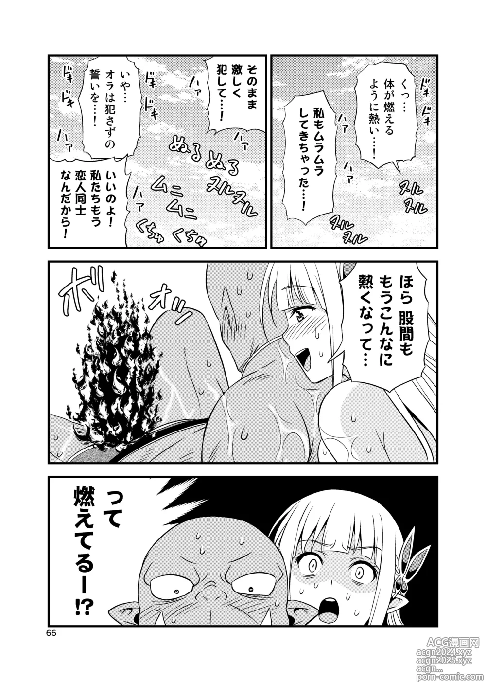 Page 65 of doujinshi Hentai Elf to Majime Orc Doujin Ban Soushuuhen - A crazy elf and a serious orc