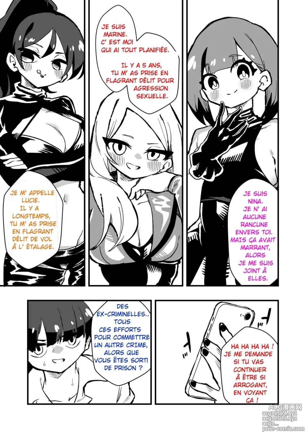 Page 5 of doujinshi Animées de rancune, dAnciennes criminelles libérées de prison osent l'impensable