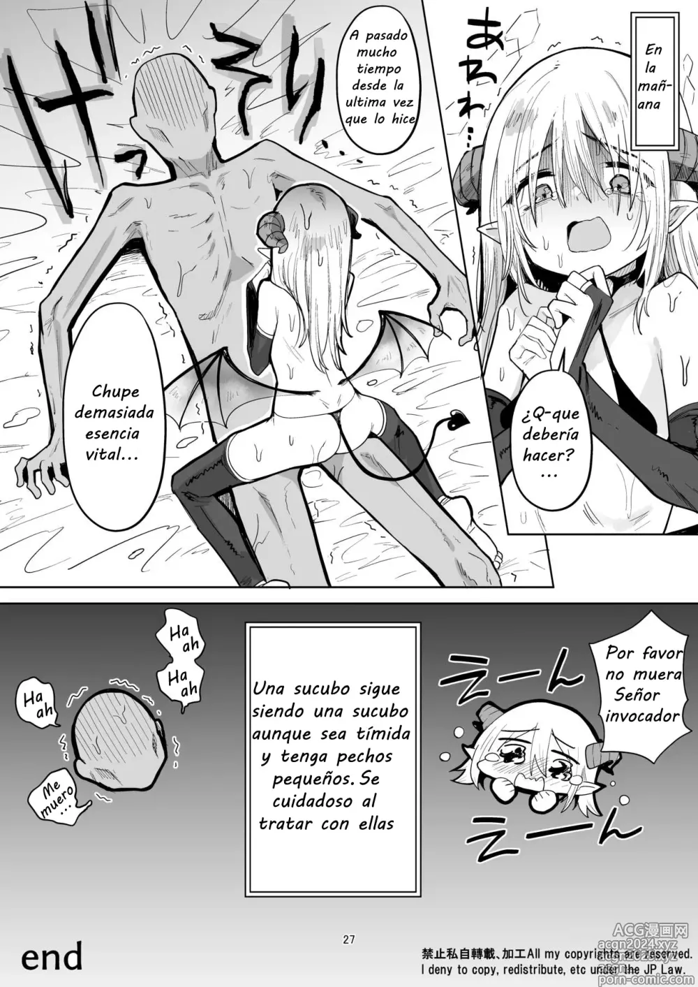 Page 26 of doujinshi Una pequeña sucubo de pezones invertidos a llegado