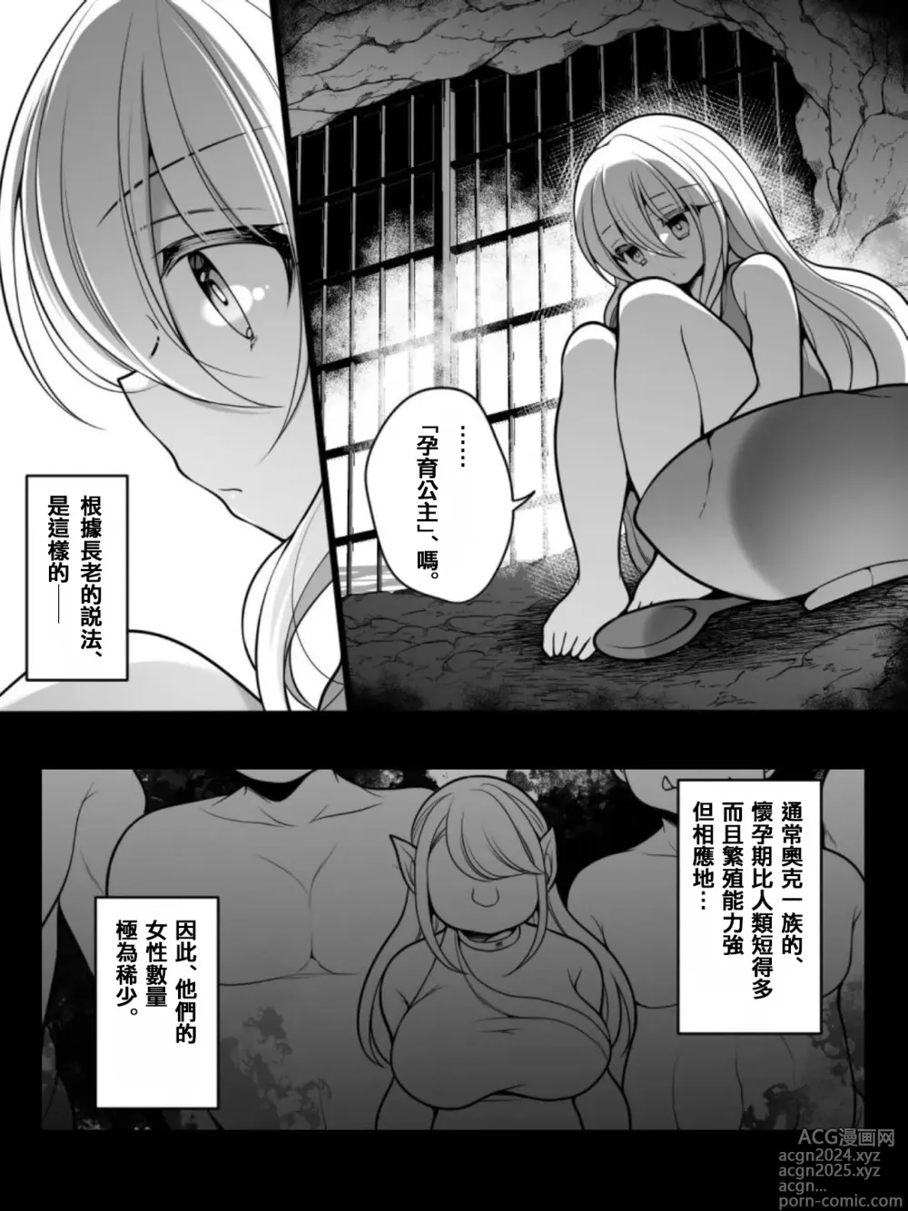 Page 11 of doujinshi TS Impregnated Princess ~A story about a former hero who becomes the princess of a group of orcs~