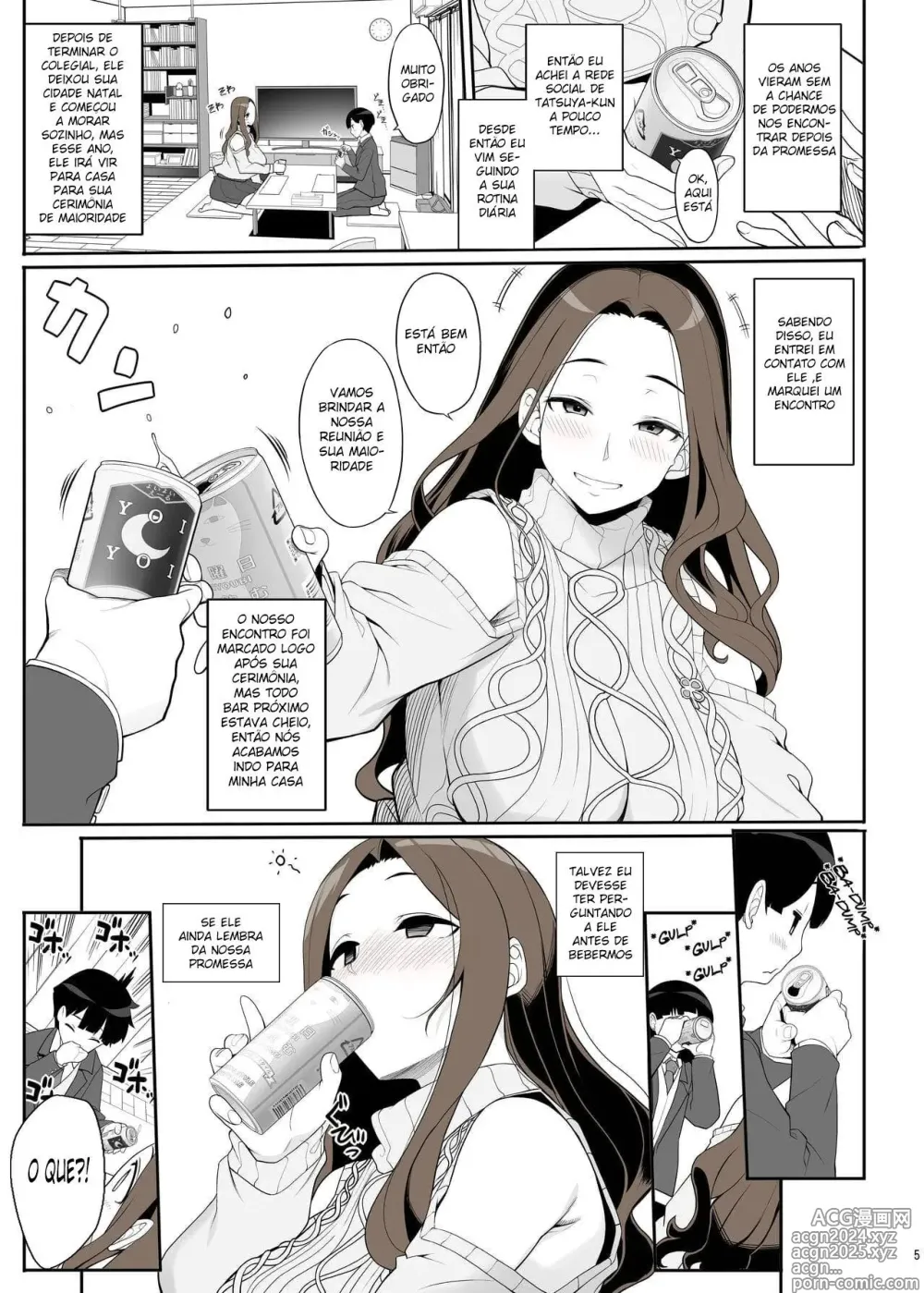 Page 4 of doujinshi After Reuniting with the Onee-san Who is Fixated on Me, I was Proposed to with Sex and Got Addicted