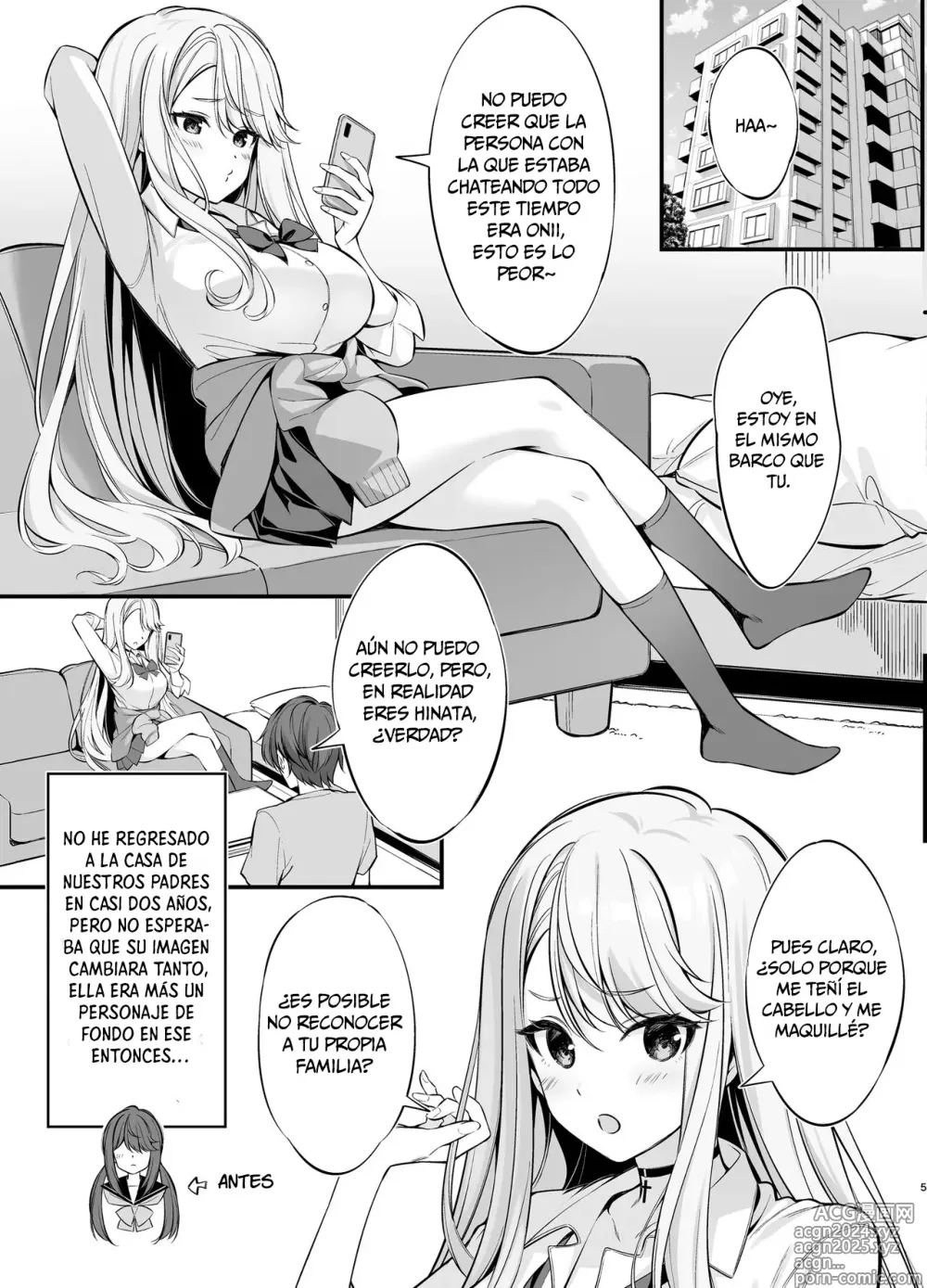 Page 4 of doujinshi SNS de Deatta no wa Gyaru-ka shita Imouto Deshita (decensored)