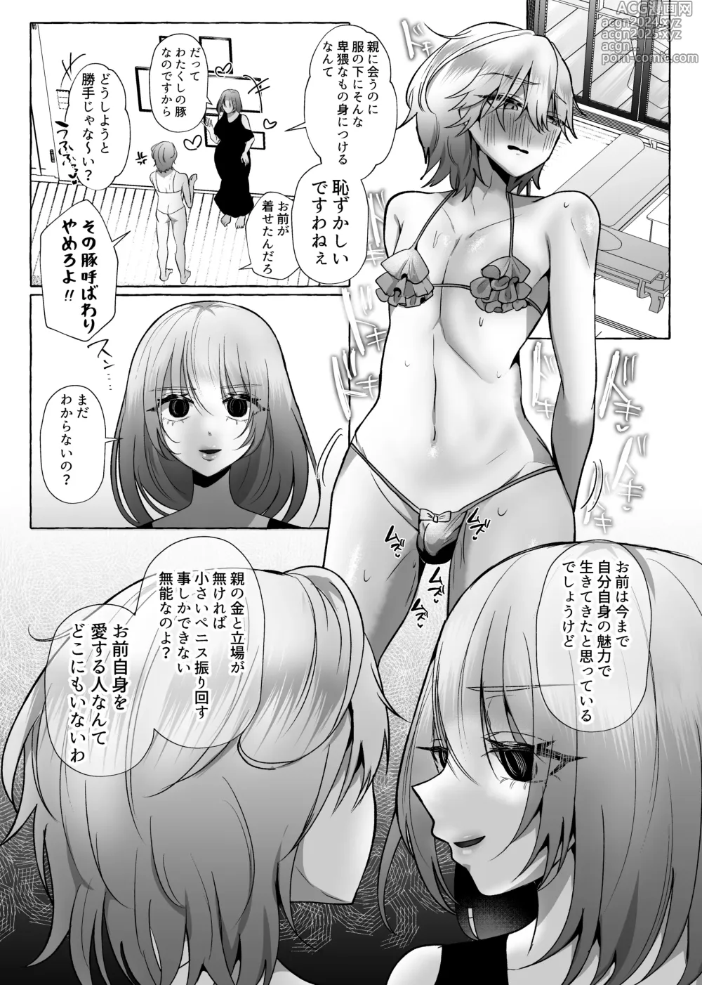 Page 20 of doujinshi はるか100%♀ 御曹司強制女装メス豚化