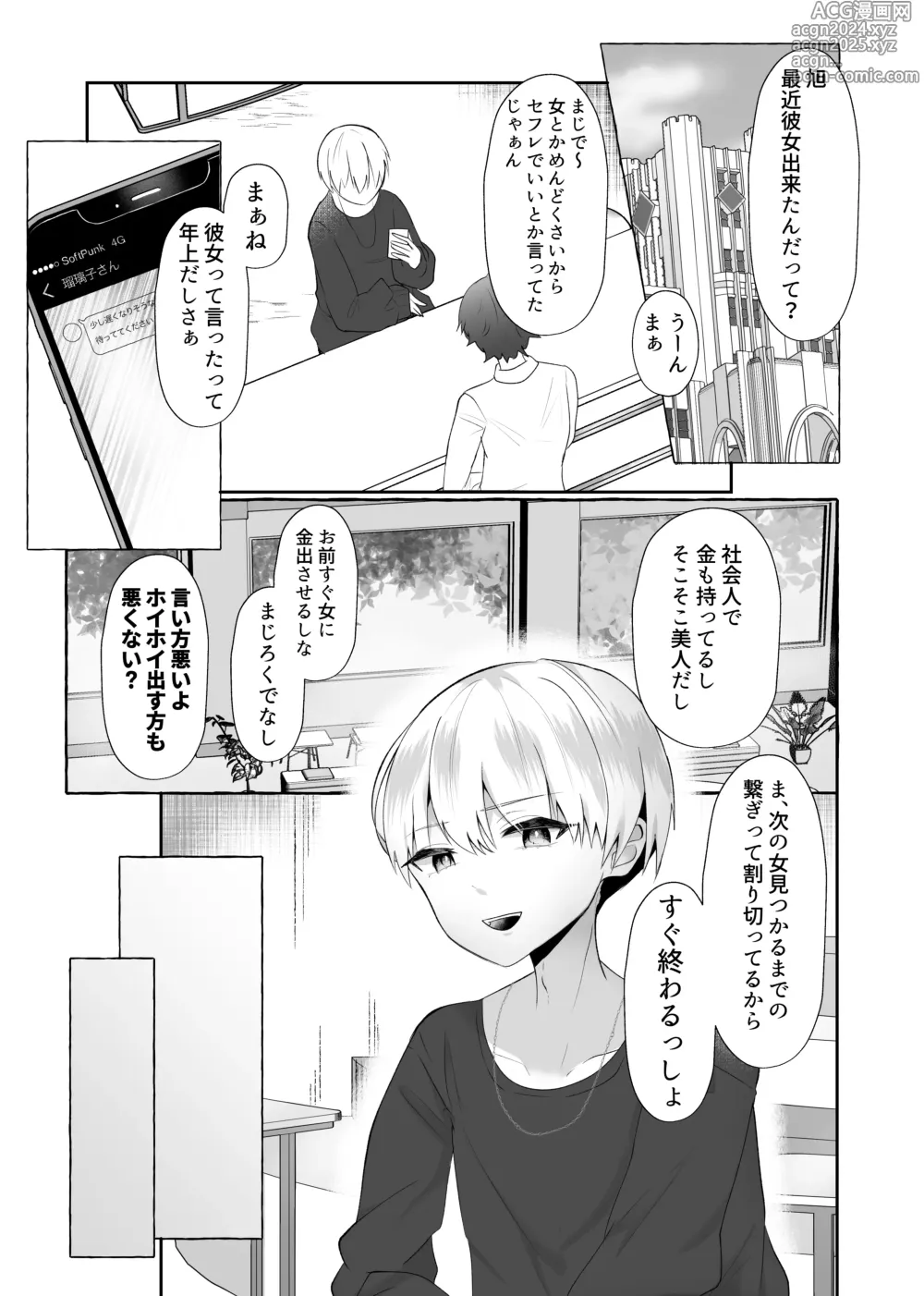 Page 2 of doujinshi Boku wa Kanojo no Inu ni naru ~jimikei kanojo ni aisarete to sarete shiborareru~