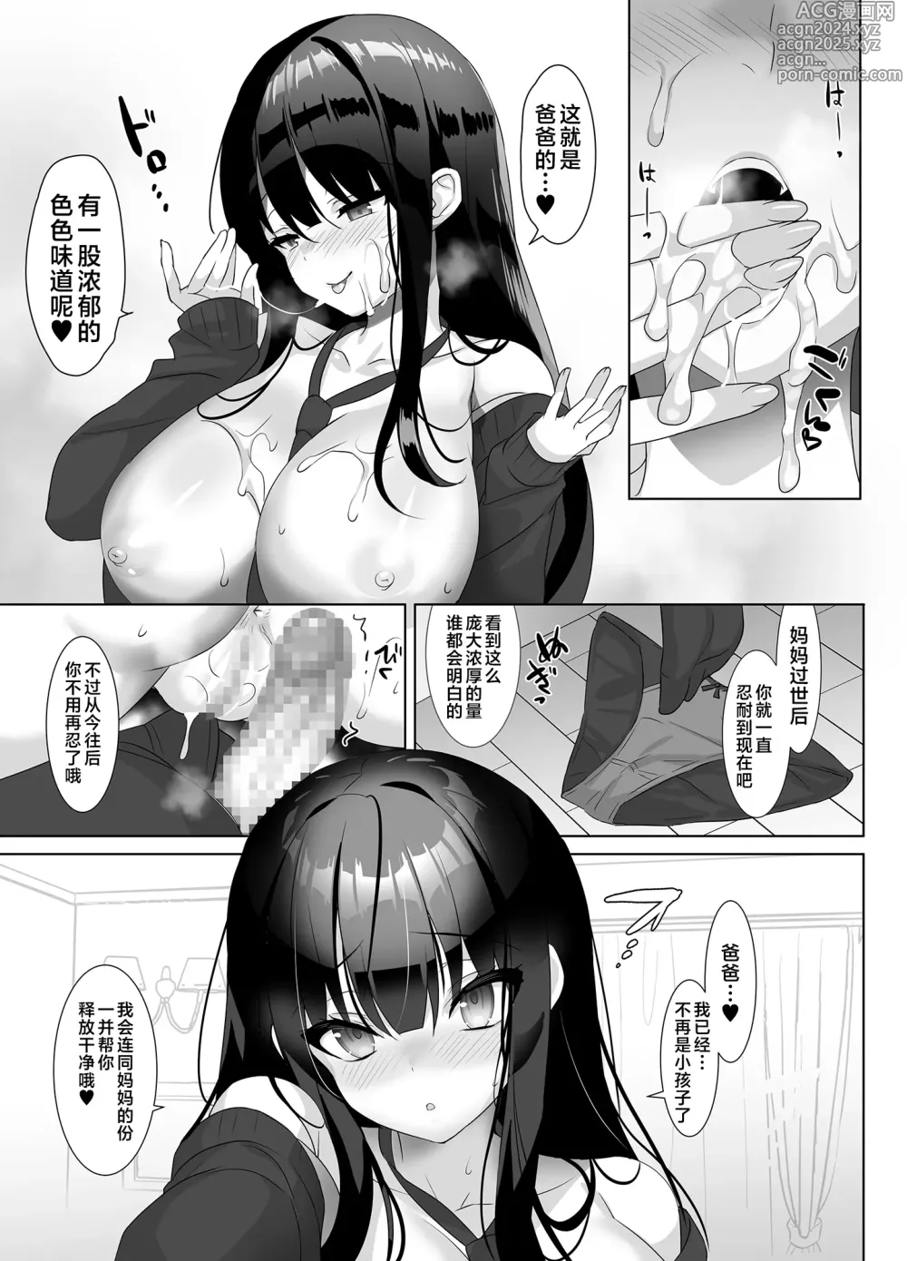 Page 15 of doujinshi 巨乳JK动了真格后、爸爸就无处可逃了哦