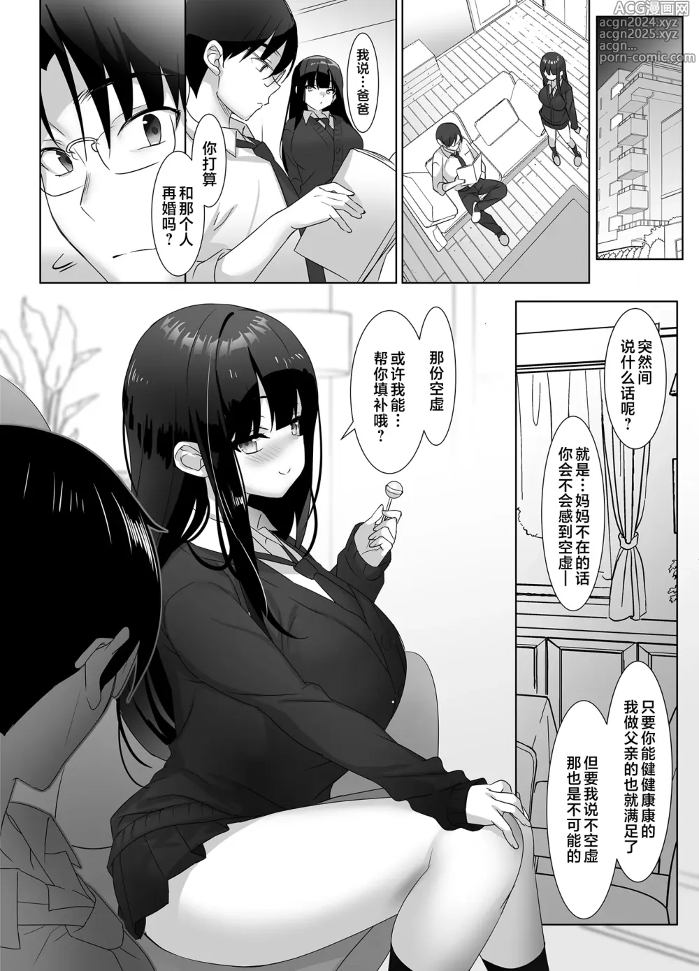 Page 4 of doujinshi 巨乳JK动了真格后、爸爸就无处可逃了哦