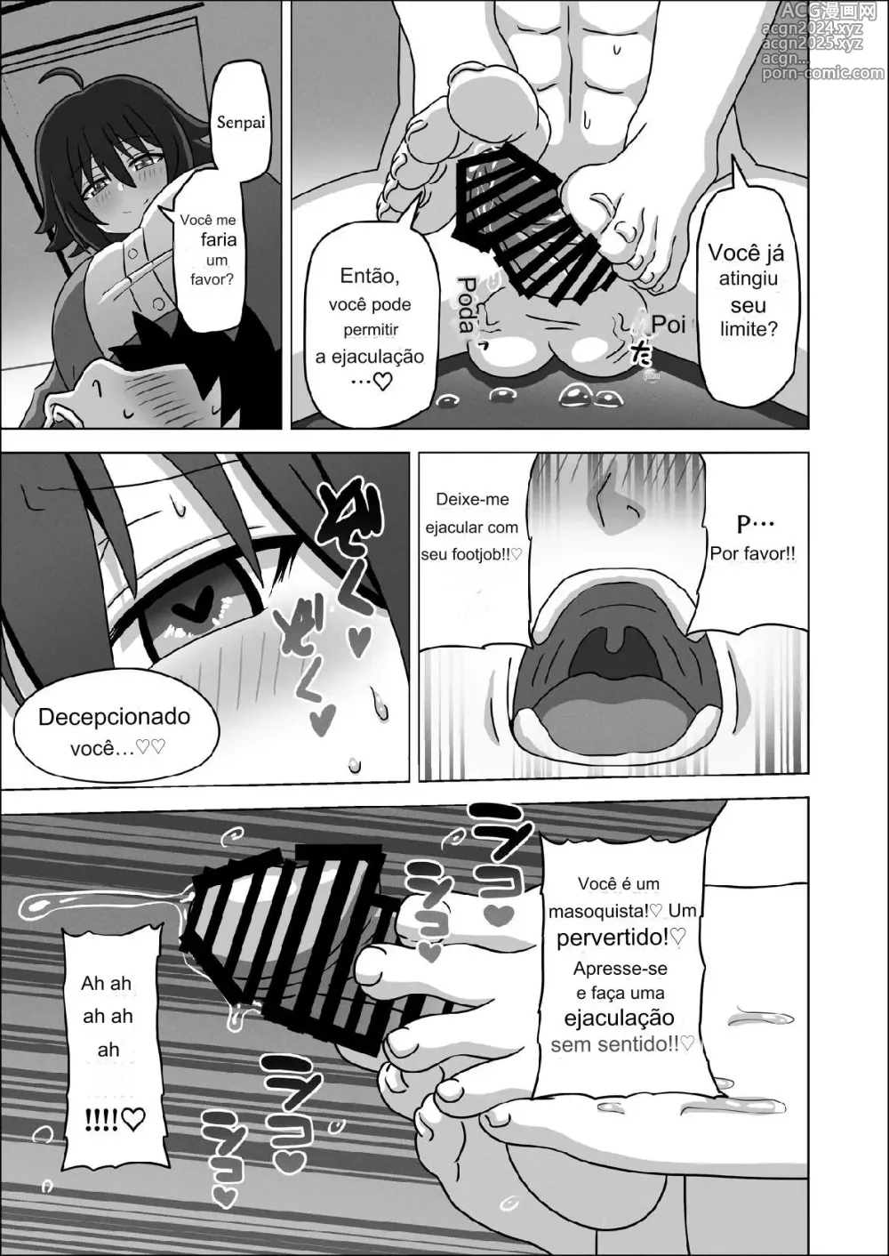 Page 15 of doujinshi Kouhai no Ashi de Gachi Boki Shite Hazukashikunainsu ka? Wara