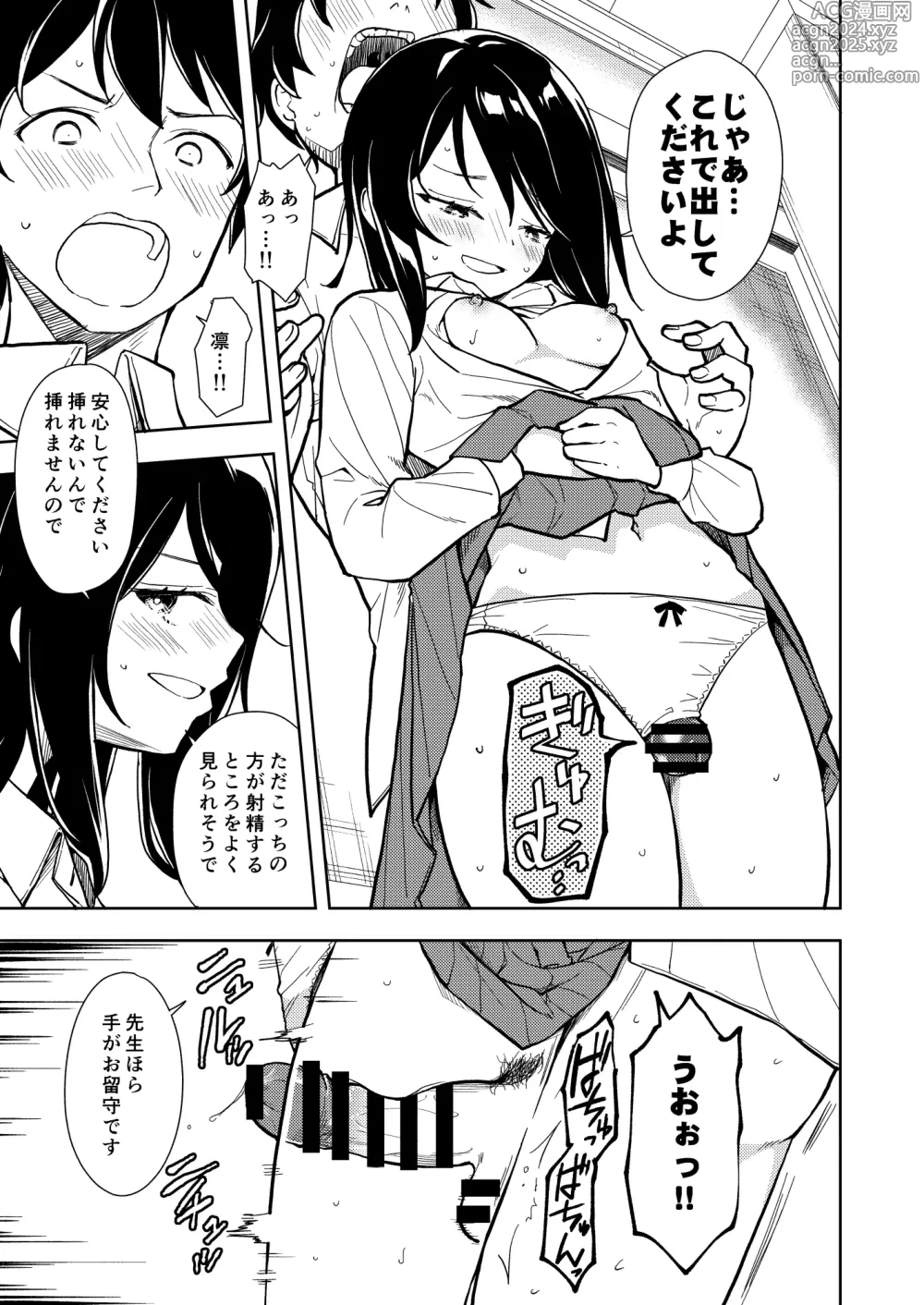 Page 29 of doujinshi Sensei. Rin-chan wa chikubi ga gekiyowa desu.