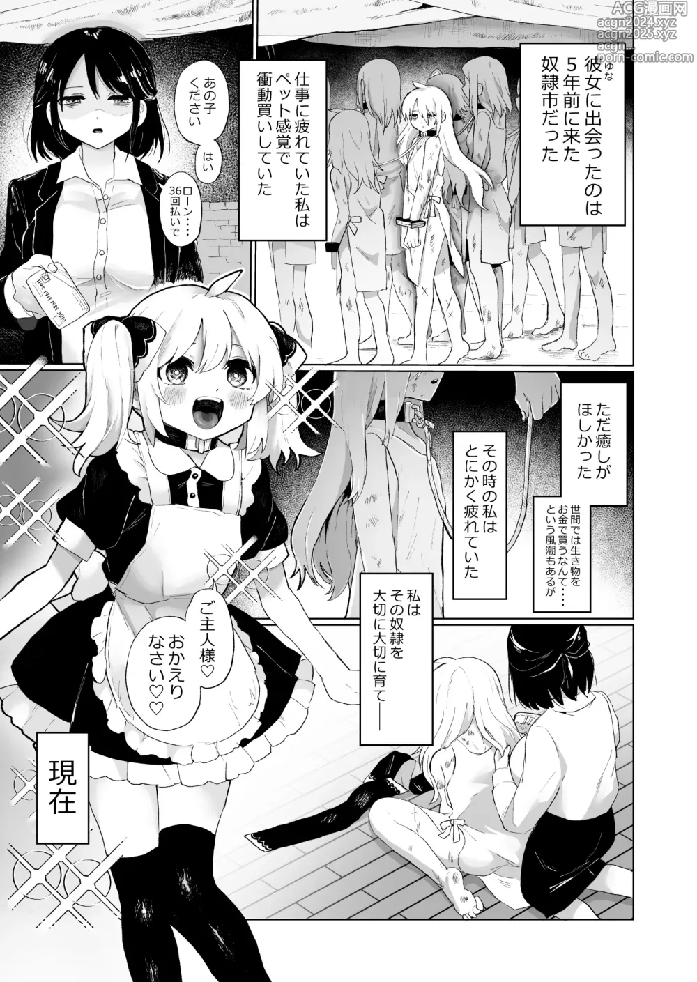 Page 2 of doujinshi Taisetsu ni Sodateta Dorei o Netorareru shi Jibun mo Otosareru