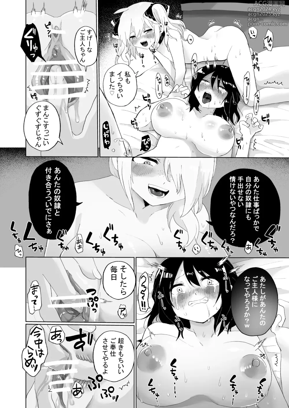 Page 19 of doujinshi Taisetsu ni Sodateta Dorei o Netorareru shi Jibun mo Otosareru