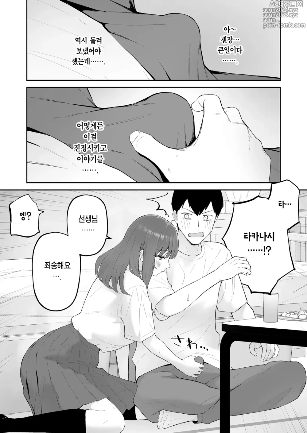 Page 17 of doujinshi 비 오는 날, 선생님 집에서