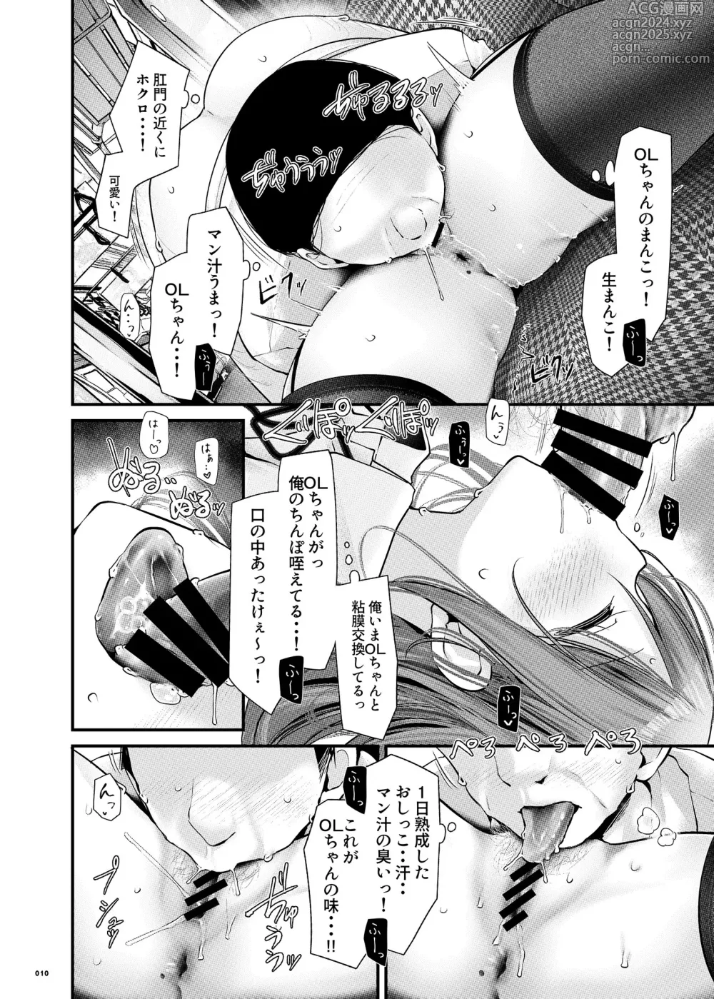 Page 9 of doujinshi Tsuukin Douchuu de Anoko ga Midara na Koui o Shite Kuru Hanashi 9