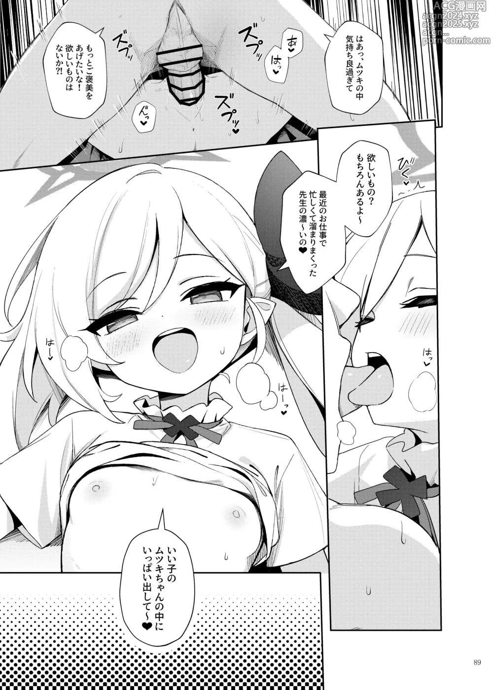 Page 91 of doujinshi BluArch Icha Love Ero Goudou Zetsurin Taisai Kouyasai