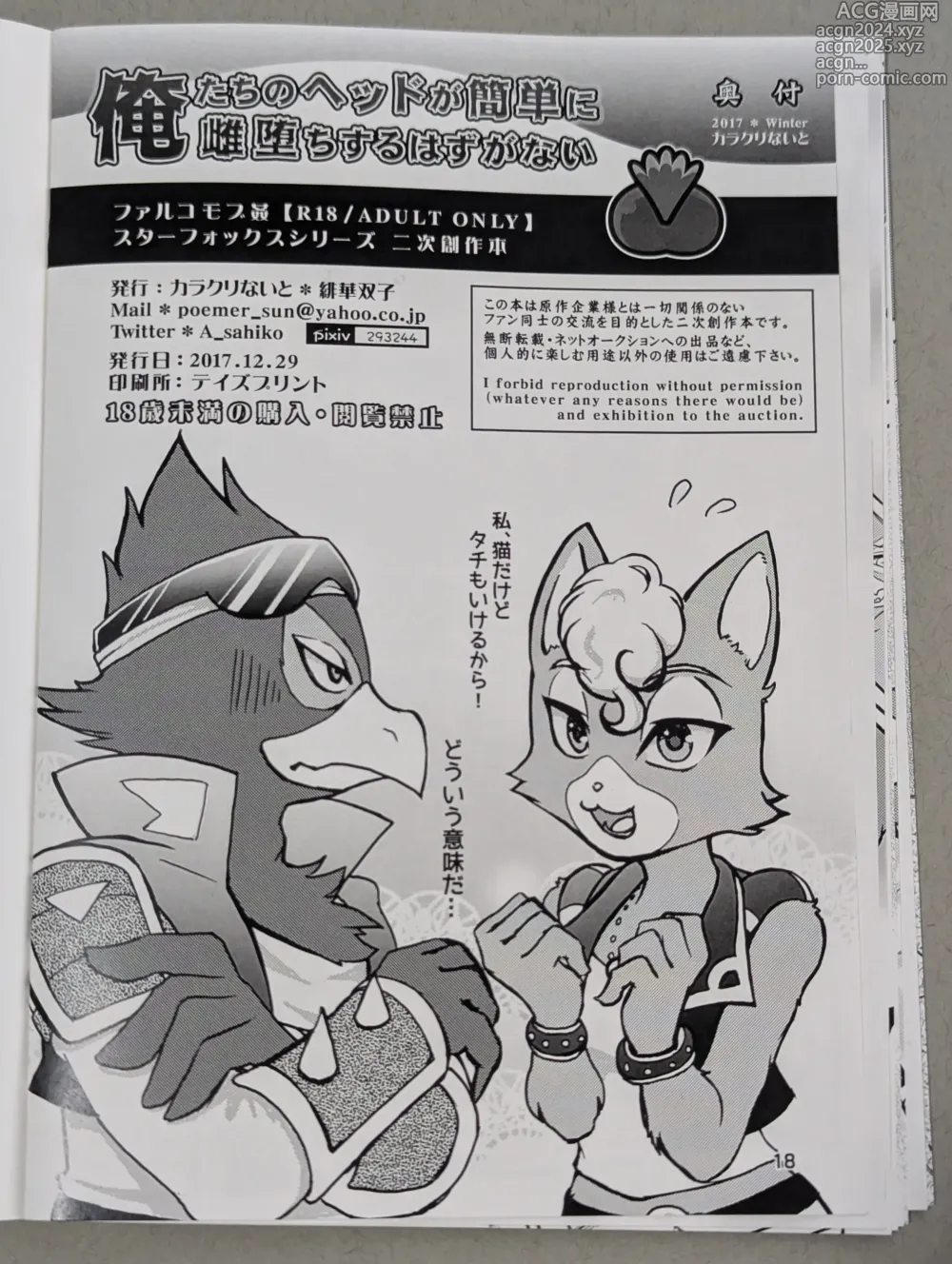 Page 17 of doujinshi Starfox - Falco Osukemo Karakuri