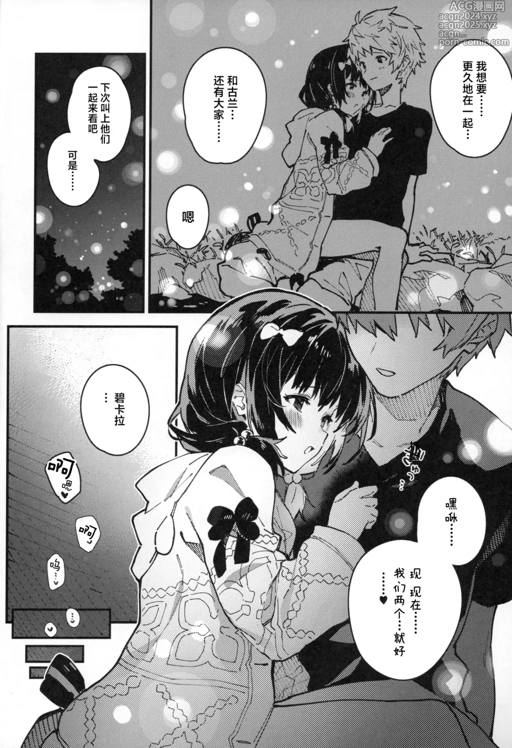 Page 17 of doujinshi 和碧卡拉卿卿我我的本子第10冊