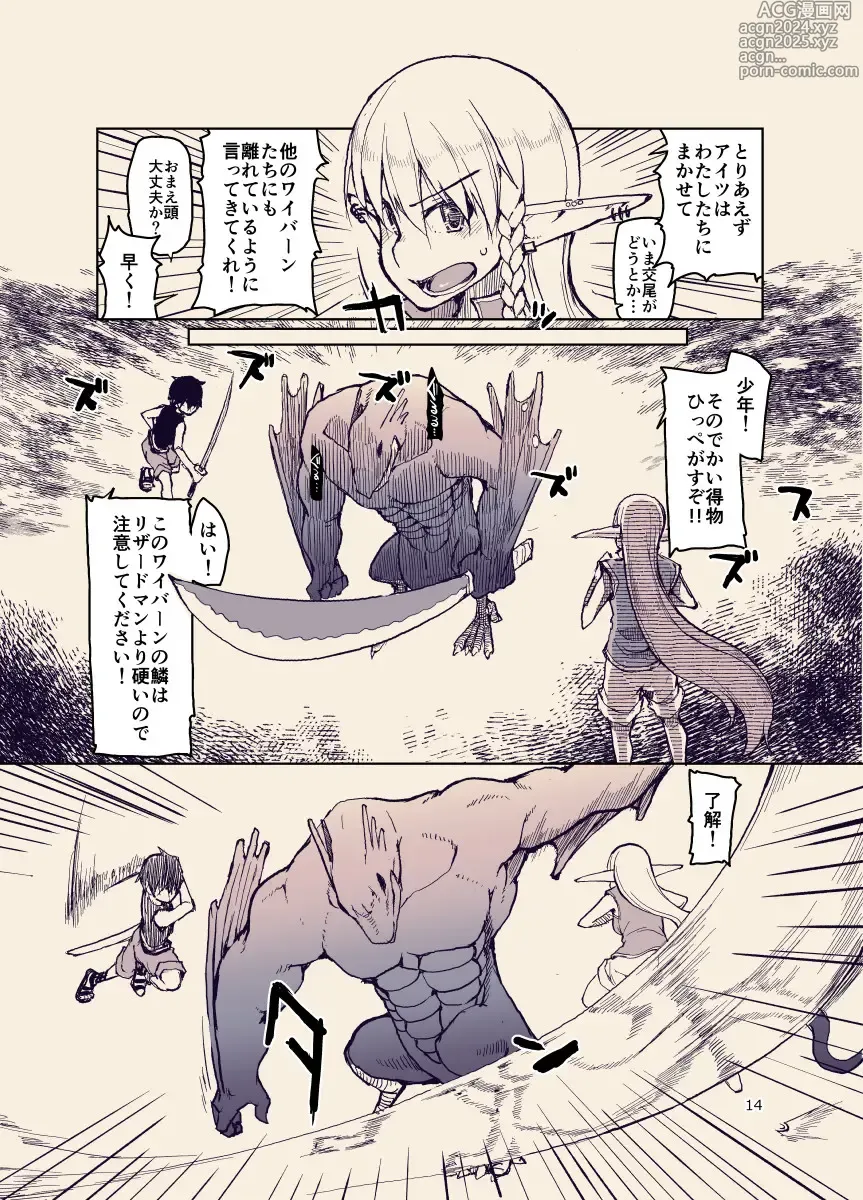 Page 13 of doujinshi Dosukebe Elf no Ishukan Nikki 12